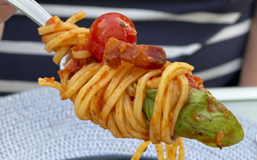 Rezept: Spaghetti Amatriciana – schön scharf und tomatig