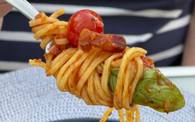Rezept: Spaghetti Amatriciana – schön scharf und tomatig